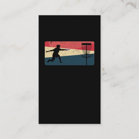 schijf Golf Frisbee Sport Visitekaartje (Voorkant)