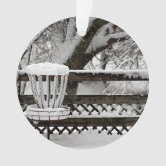 Schijf Golf Goal Post in sneeuw Ornament