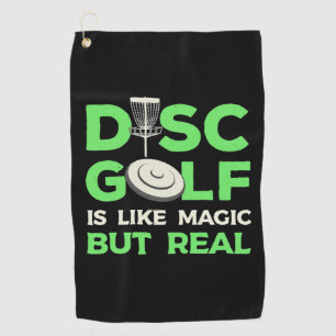 Schijf Golf is als magisch maar echt Golfhanddoek
