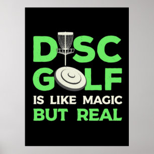 Schijf Golf is als magisch maar echt Poster