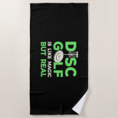 Schijf Golf is als magisch maar echt Strandlaken (Voorkant)