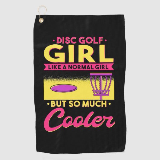 Schijf Golf is cool Golfhanddoek (Voorkant)