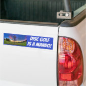 Schijf Golf is een Mando! Sticker (Op Truck)