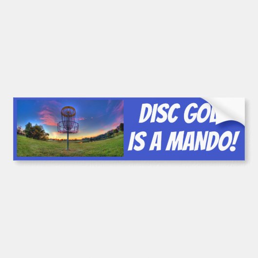 Schijf Golf is een Mando! Sticker (Voorkant)