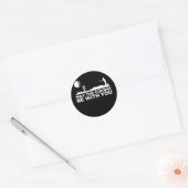 Schijf Golf kan de cursus bij u zijn Ronde Sticker (Envelop)