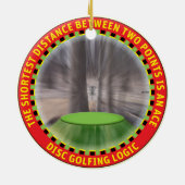 Schijf Golf Logic #1 Keramisch Ornament (Achterkant)