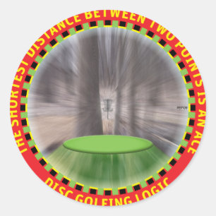 Schijf Golf Logic #1 Ronde Sticker