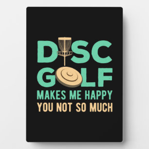 Schijf Golf maakt me gelukkig Fotoplaat