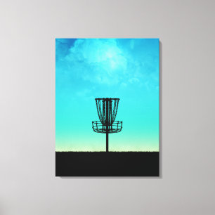 Schijf-Golf-mandje Canvas Afdruk