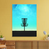 Schijf-Golf-mandje Canvas Afdruk (Insitu (Woonkamer))