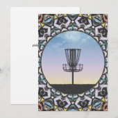 Schijf-Golf-mandje Feestdagenkaart (Voorkant / Achterkant)