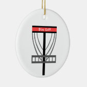 Schijf-Golf-mandje Keramisch Ornament (Rechts)