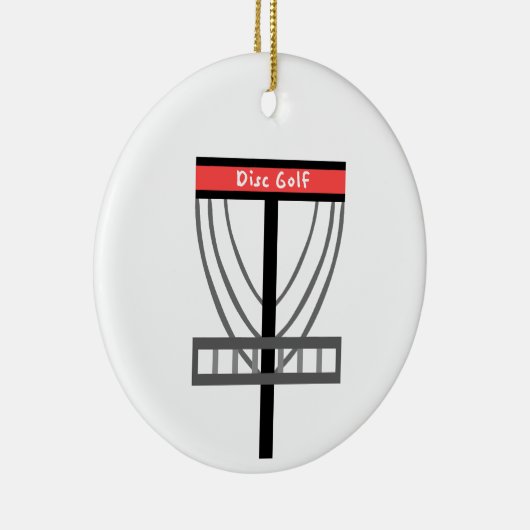 Schijf-Golf-mandje Keramisch Ornament (Rechts)