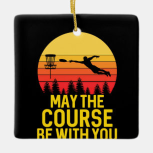 Schijf Golf met jou Keramisch Ornament