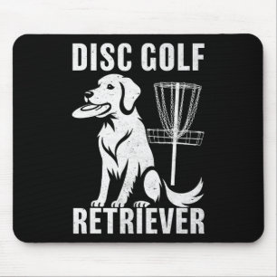 Schijf Golf Ophaalder Funny Golden Retriever Hond Muismat