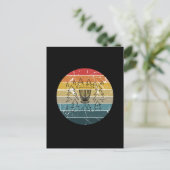 Schijf Golf Retro  Briefkaart (Staand voorkant)