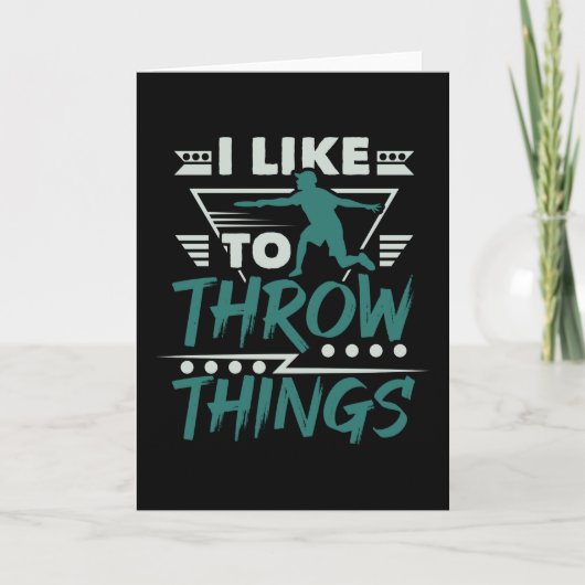 Schijf Golf Throw Kaart (Voorkant)