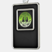 Schijf Golf Verzilverd Kader Ornament (Links)