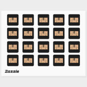 Schijf Golf Vierkante Sticker (Vel)