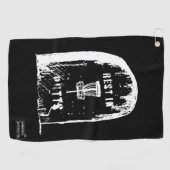 Schijf-Golfhanddoek met Bag Clip Golfhanddoek (Horizontaal)