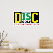 Schijf is Golf Poster (Keuken)