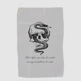 Schijf met golfwaarschuwing voor handdoeken