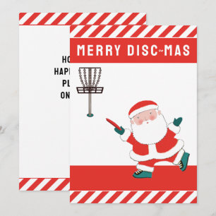 Schijf met kerstmis feestdagenkaart