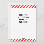 Schijf met kerstmis feestdagenkaart (Achterkant)