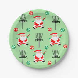 Schijf met kerstmis papieren bordje