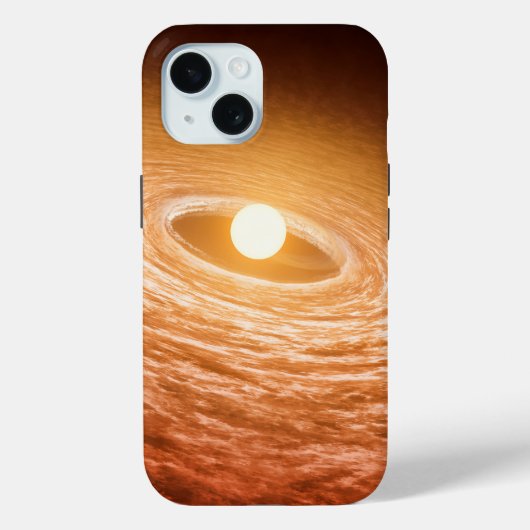 Schijf van materiaal rondom Star Fu Orionis. Case-Mate iPhone Case (Achterkant)