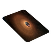 Schijf van stoffig materiaal overgebleven van ster magneet (Rechterzijde)