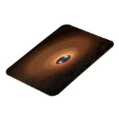 Schijf van stoffig materiaal overgebleven van ster magneet (Linkerzijde)