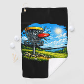 Schijfcrash Golfhanddoek (Insitu)