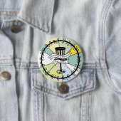 SchijfGolf - Gepersonaliseerd paar Vastgestelde da Ronde Button 7,6 Cm (In situ)