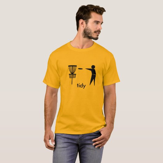 Schijfgolf - getijdenachtig t-shirt (Voorkant volledig)