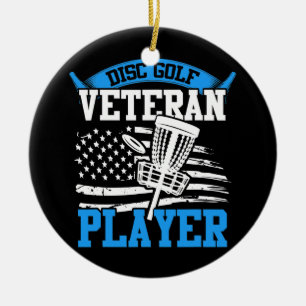 SchijfGolf-mandje — Sportfeesten met schijfgolftin Keramisch Ornament