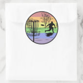 Schijfgolfing Ronde Sticker (Tas)