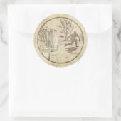 Schijfgolfing Ronde Sticker (Tas)