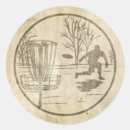 Schijfgolfing Ronde Sticker