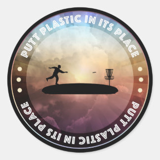 Schijfgolfing Ronde Sticker