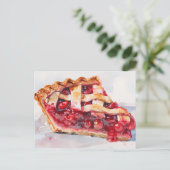 Schijfje Cherry Pie Briefkaart (Staand voorkant)