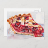 Schijfje Cherry Pie Briefkaart (Voorkant / Achterkant)