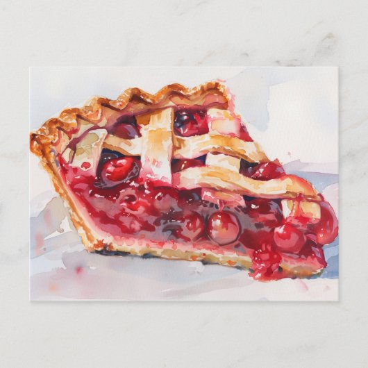 Schijfje Cherry Pie Briefkaart (Voorkant)