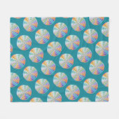 schijfpatroon fleece deken (Voorkant (Horizontaal))