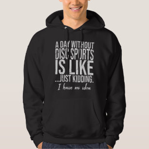 Schijfsport grappig geschenk hoodie