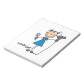 Schijkfiguur voor airdresser notitieblok (Gedraaid)