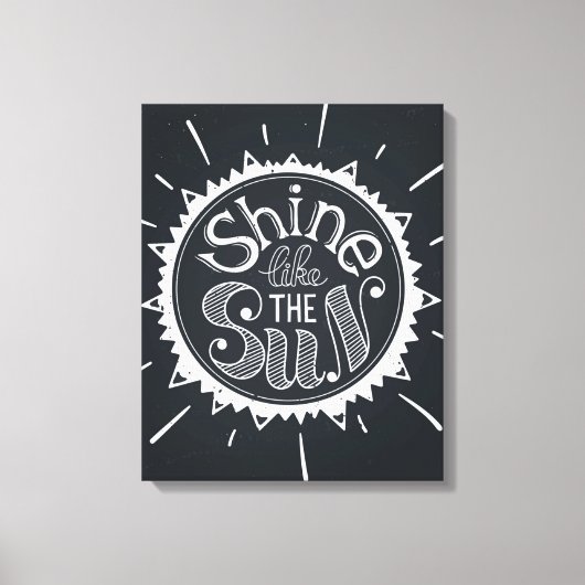 Schijn als de zon canvas afdruk (Voorkant)