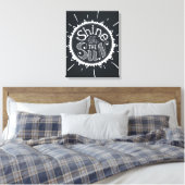 Schijn als de zon canvas afdruk (Insitu (Slaapkamer))
