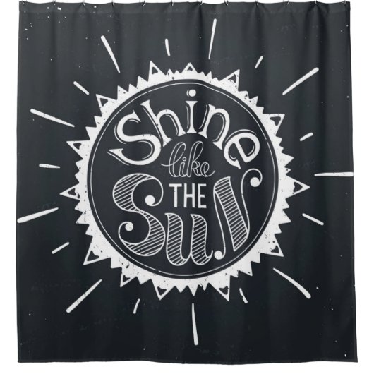 Schijn als de zon douchegordijn (Voorkant)