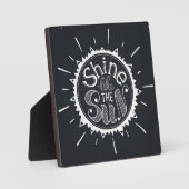 Schijn als de zon fotoplaat (Voorkant)